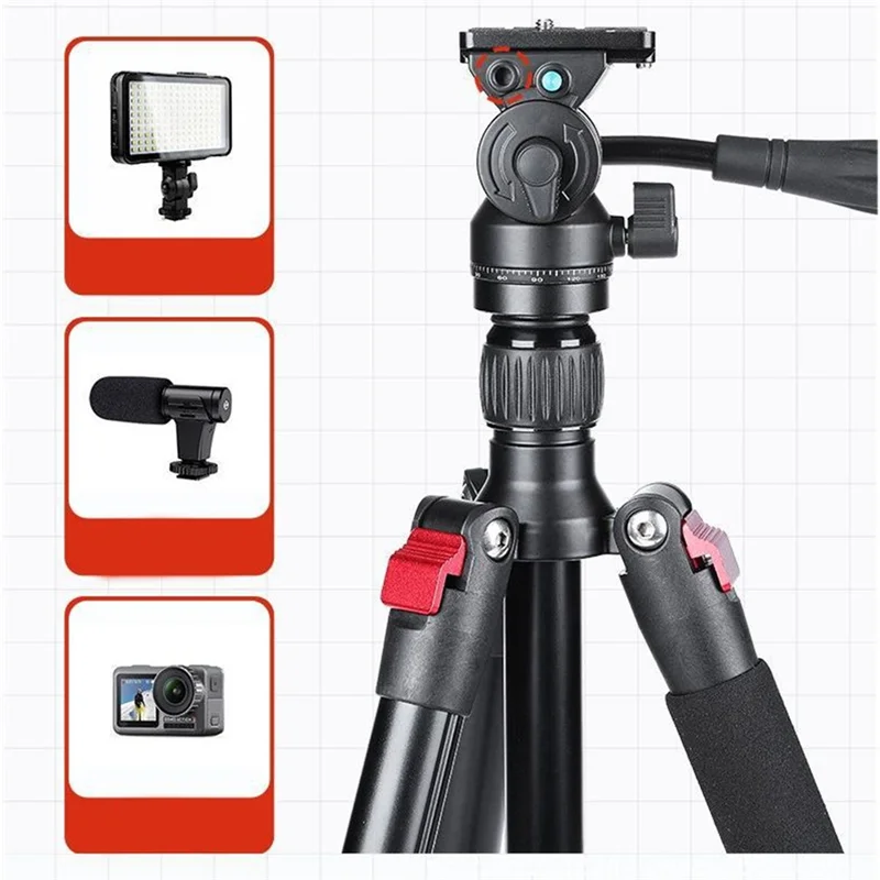 B04b-para estabilização de câmera aprimorada, acessório de tripé gimbal hidráulico, sistema de amortecimento pequeno e leve para tiro estável