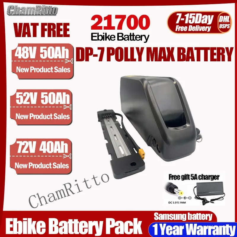 

48 В ebike cham-rider Hailong Аккумулятор 72 В 3000 Вт 30 Ач 40 50 60 Ач Электрический велосипед 36 В 52 В Bafang 60 В 2000 Вт 21700 Литиевая батарея