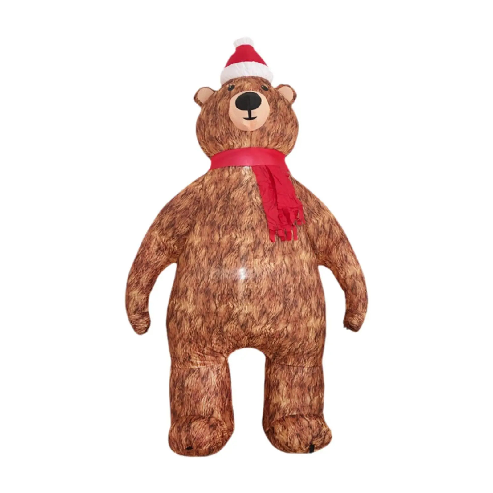 7 ft Christmas Inflatable Toy Weatherproof Statue UK Adapter Plug Blowup Bear Shaped for Xmas Gifts Outside Patio Party Supplies