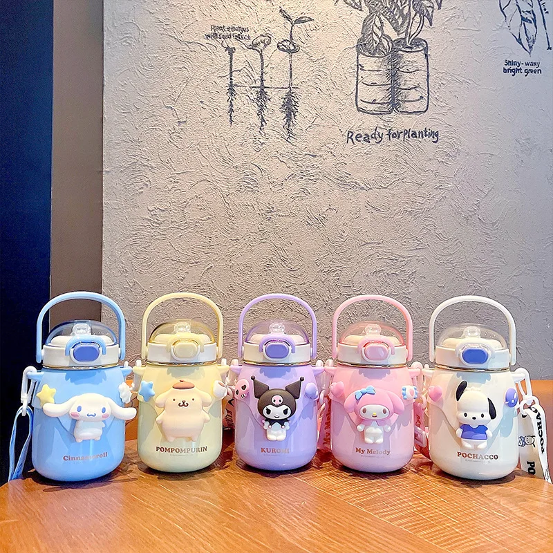 

Sanrio чашка для воды аниме милая девушка Мелодия портативный хорошо выглядит украшение 700 мл слинг чашка мультяшный большой емкости термос чашка подарок
