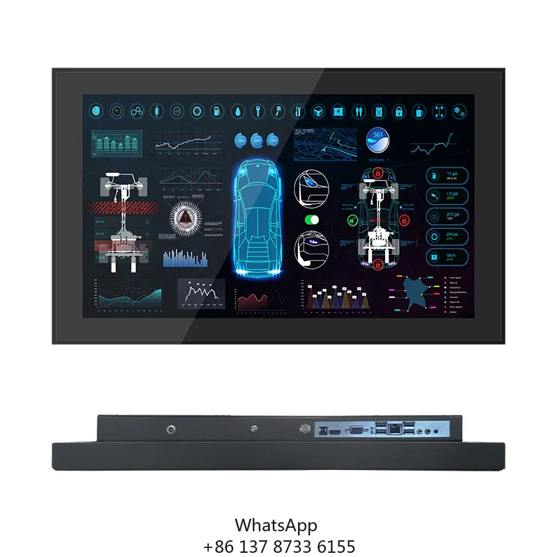 15.6 21.5 32 43 Inch Outdoor Industrial Monitor 1500nits High Brightness Anti Interference Flat Touch Screen Monitor