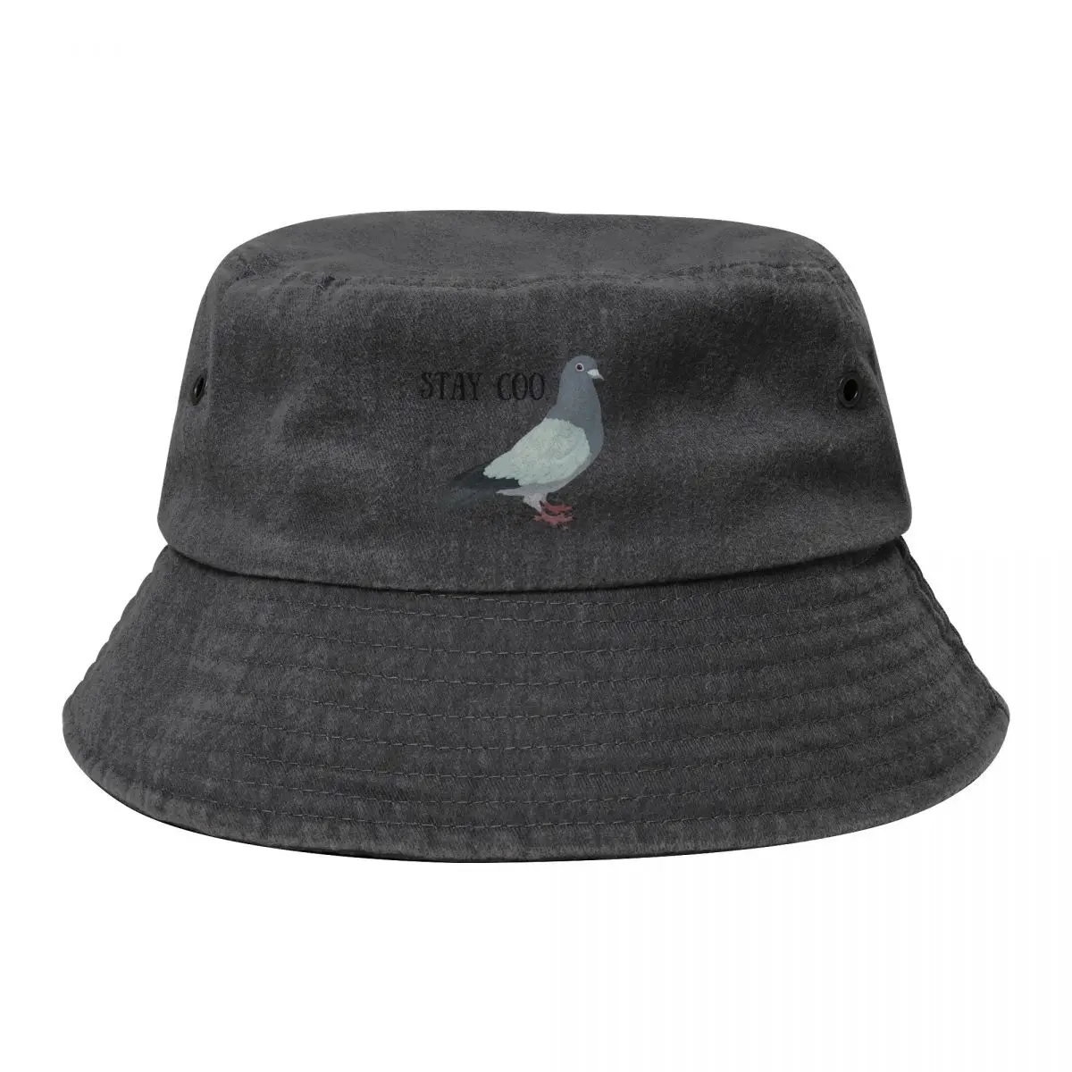 

Stay Coo Pigeon Design Bucket Hat foam party Hat cute Fishing cap New In The Hat Caps Women Men's