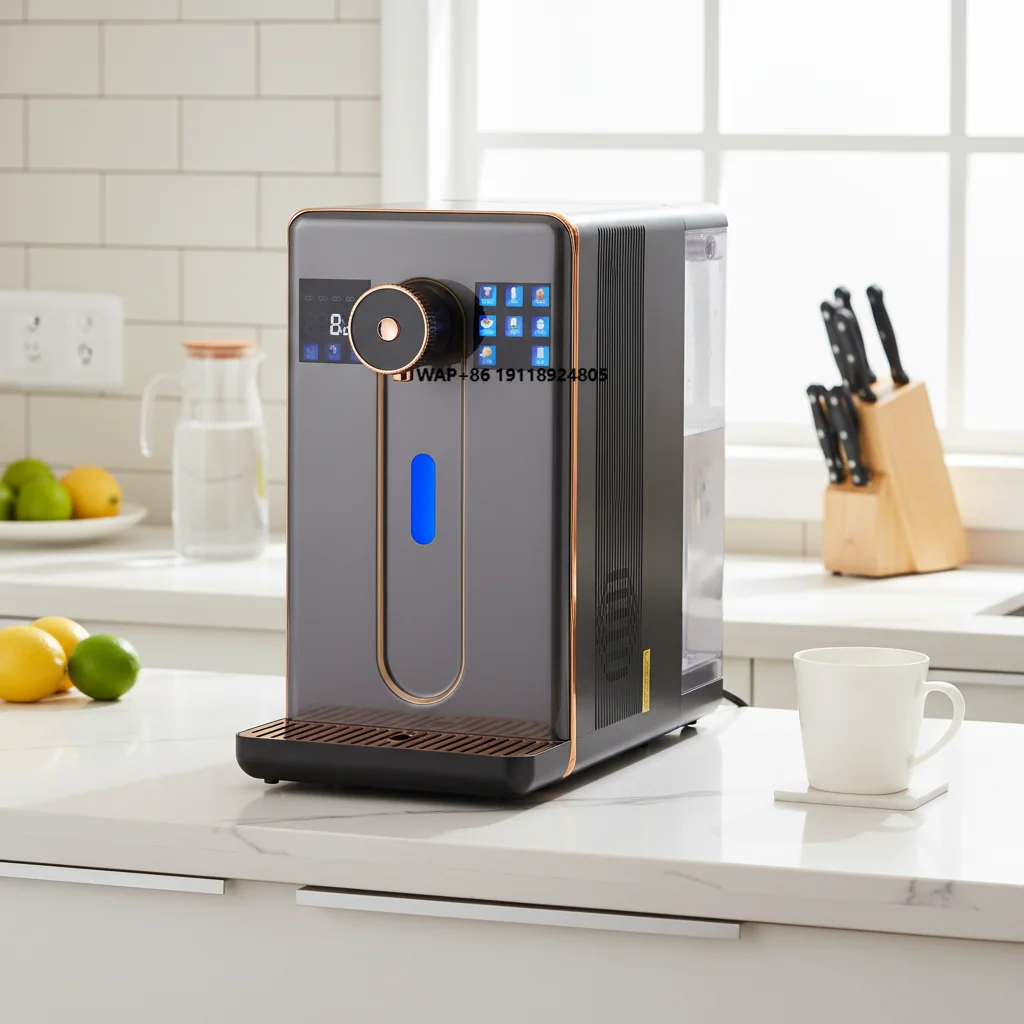 

RO Reverse Osmosis Countertop Water Filter High Concentration Water Generator Hot Cold for Home Kitchen Health Drinking