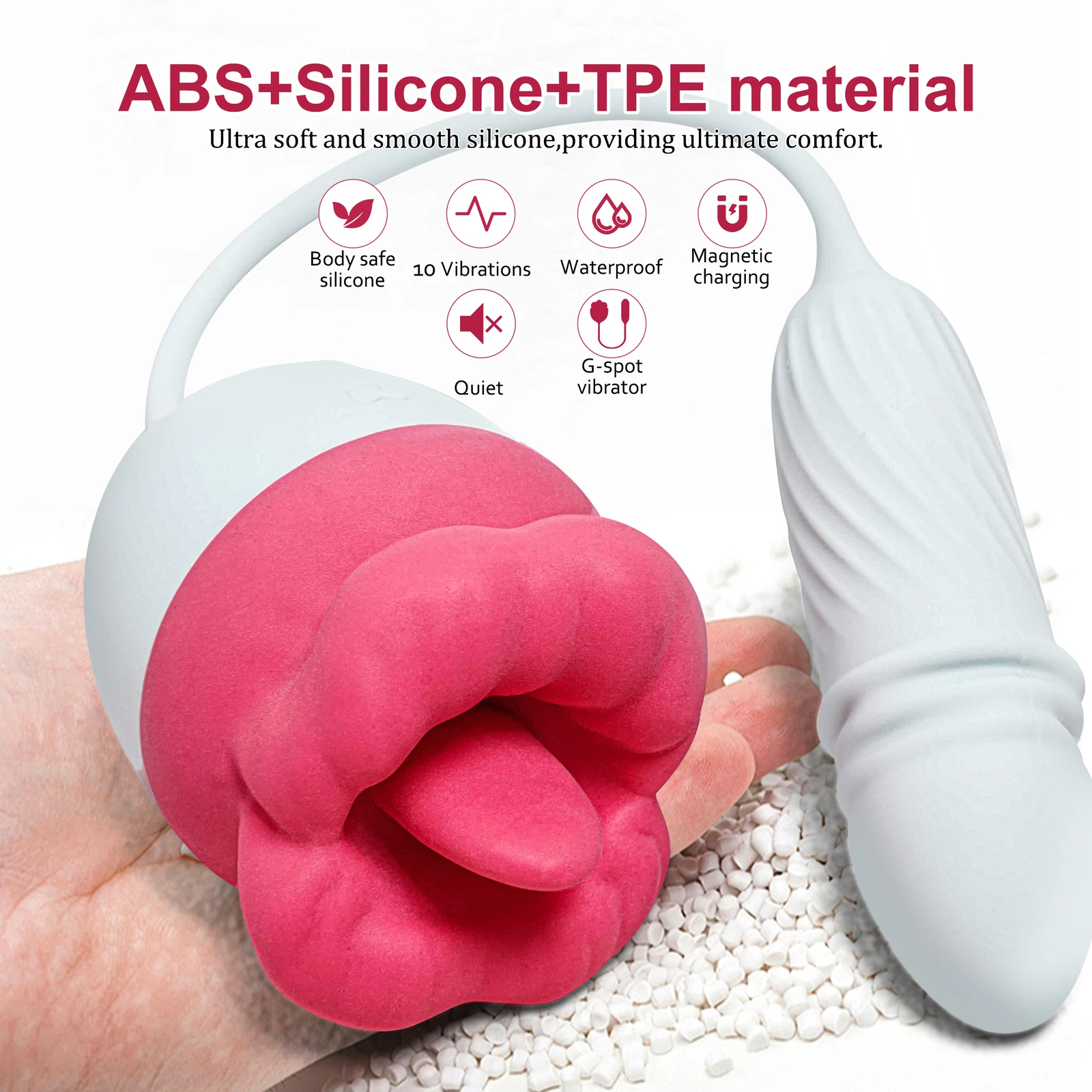 Big Mouth Tongue Licking Vibrator for Clitoral Nipple Pleasure Thrusting Dildo G Spot Anal Stimulation Lips Adult Toys for Women 4