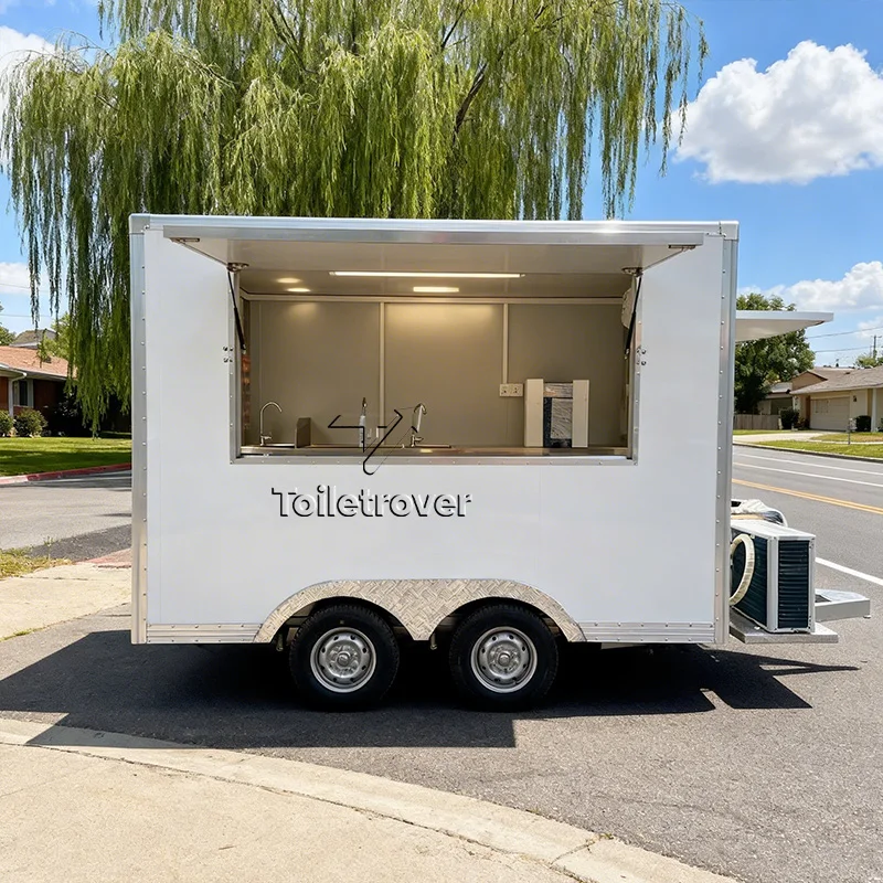 

Commercial Mobile Fast Food Truck Trailer Custom Full Kitchen Food Truck Hot Dog Cart Cheapest Food Truck Or Trailers