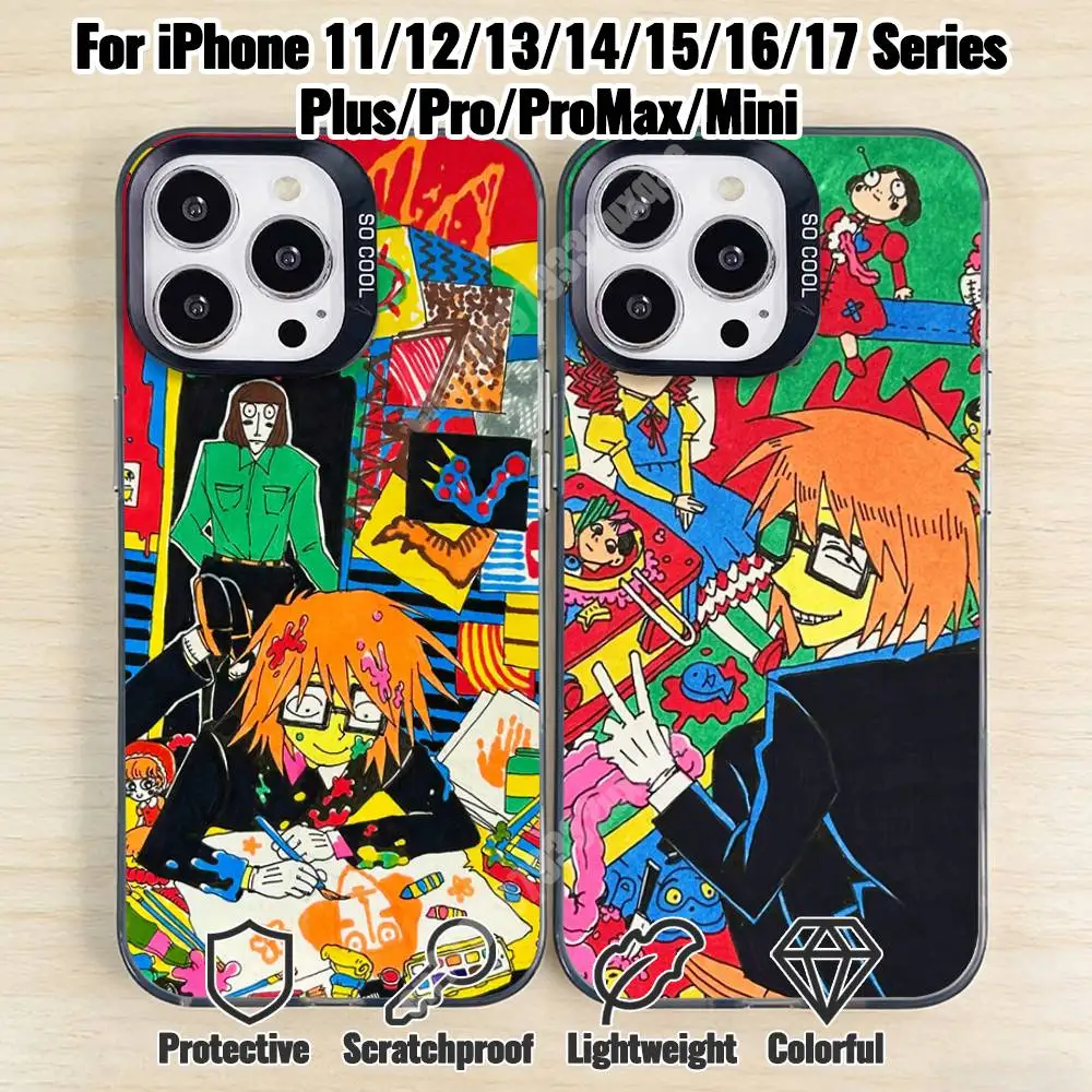 Randal's Friends Ranfren Anime Phone Case for iPhone 17 16 15 Pro Plus 14 13 Max Mini 12 11 X XS Air TPU Bumper