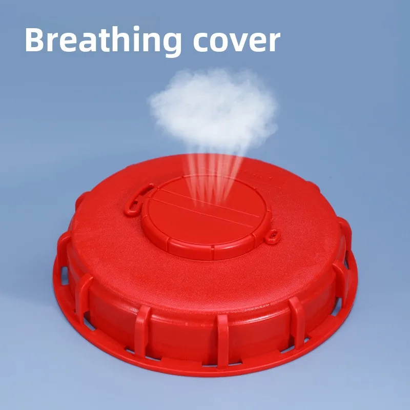 100 مللي متر غطاء صمام بلاستيكي أسود IBC صمام خزان استبدال غطاء الصمام جوانات خيط خشن أداة حديقة المنزل المتينة #4