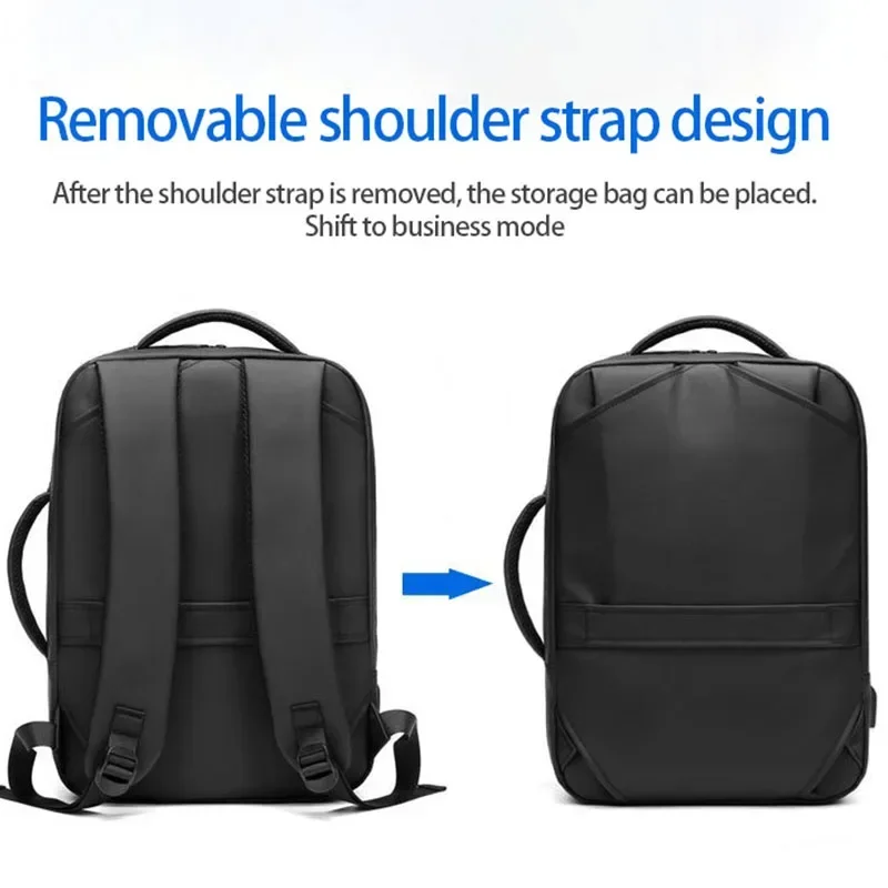 Mochila impermeável multi-funcional para viagens de negócios, mochila masculina para notebook, nova