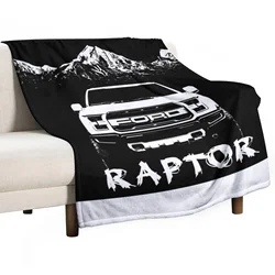 ford f 150 raptor Throw Blanket Blanket Sofa Fluffy Blankets Large Flannel Fabric