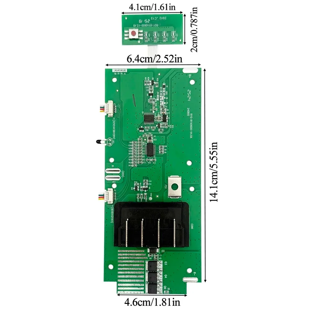OP4040 Lithiumbatterij Plastic behuizing PCB voor beschermingsbordset voor compatibele tool 40V-batterijsystemen