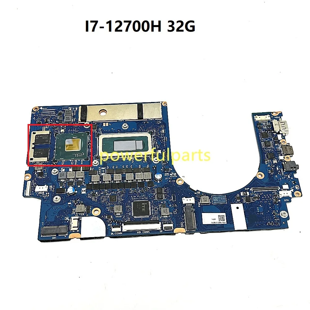

For Lenovo Slim 7 16IAH7 Motherboard 5B21J18076 NB6188B-MB-V2 I7-12700H 32G 370M Working Good