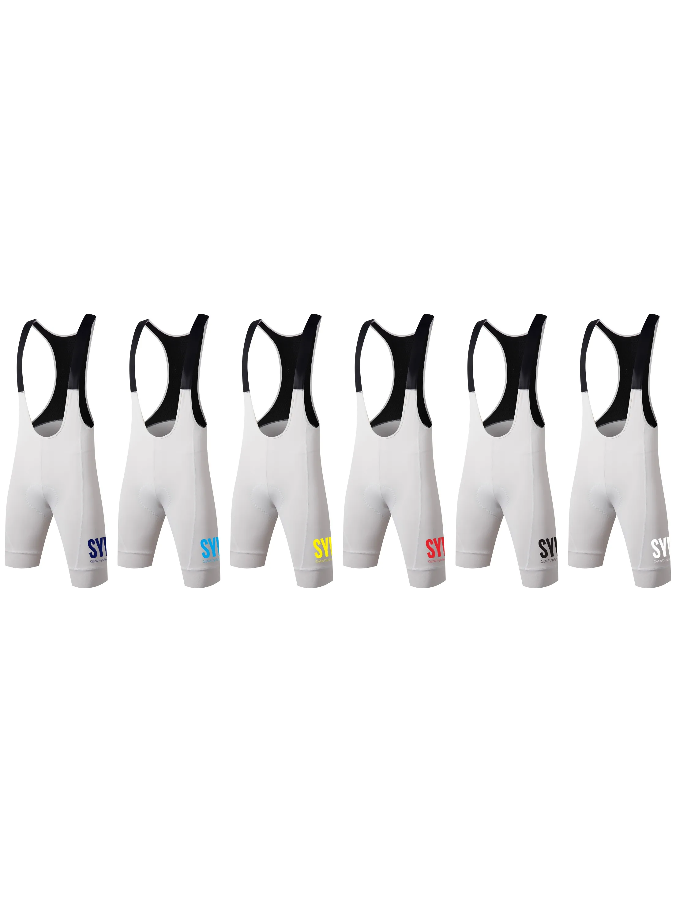 AliExpress NONE SYN white Men's Cycling Bib Shorts Top Quality Bicycle Shorts 6 Hours Padded Pro Team MTB Road Tights Bicycle Riding Bib Shorts