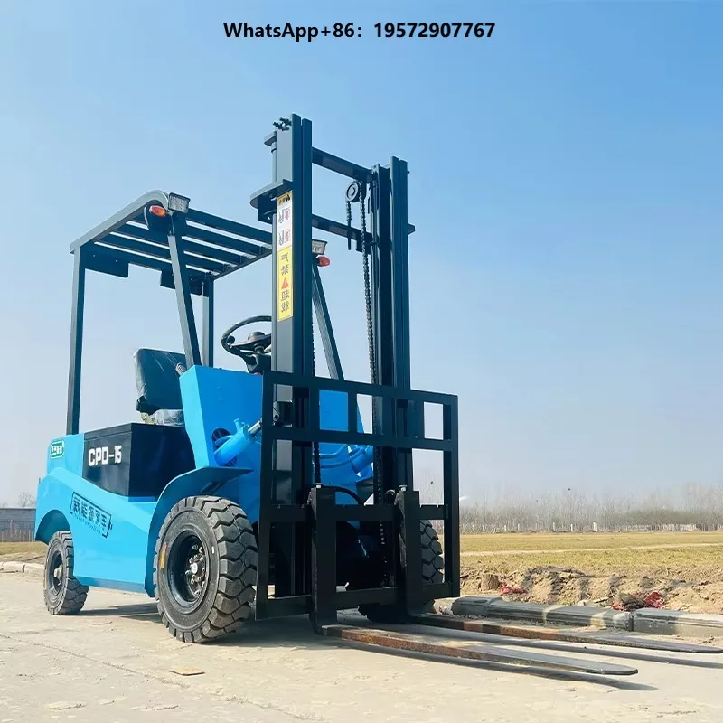 Best Price Electric Forklift 3-5 Ton Triplex Mast 60V Lithium-Ion Battery 3m Lifting Height Powerful Forklift Truck