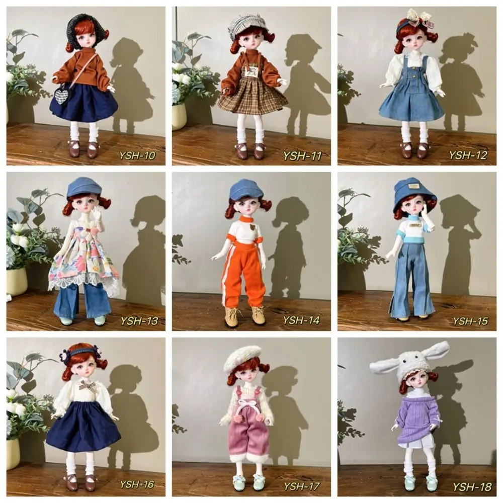 Trendy Fashion Doll Clothes for 30cm Doll Pretty Cute for 1/6 BJD Doll Outfit Set Casual Doll Accessories (No Dolls and Shoes)