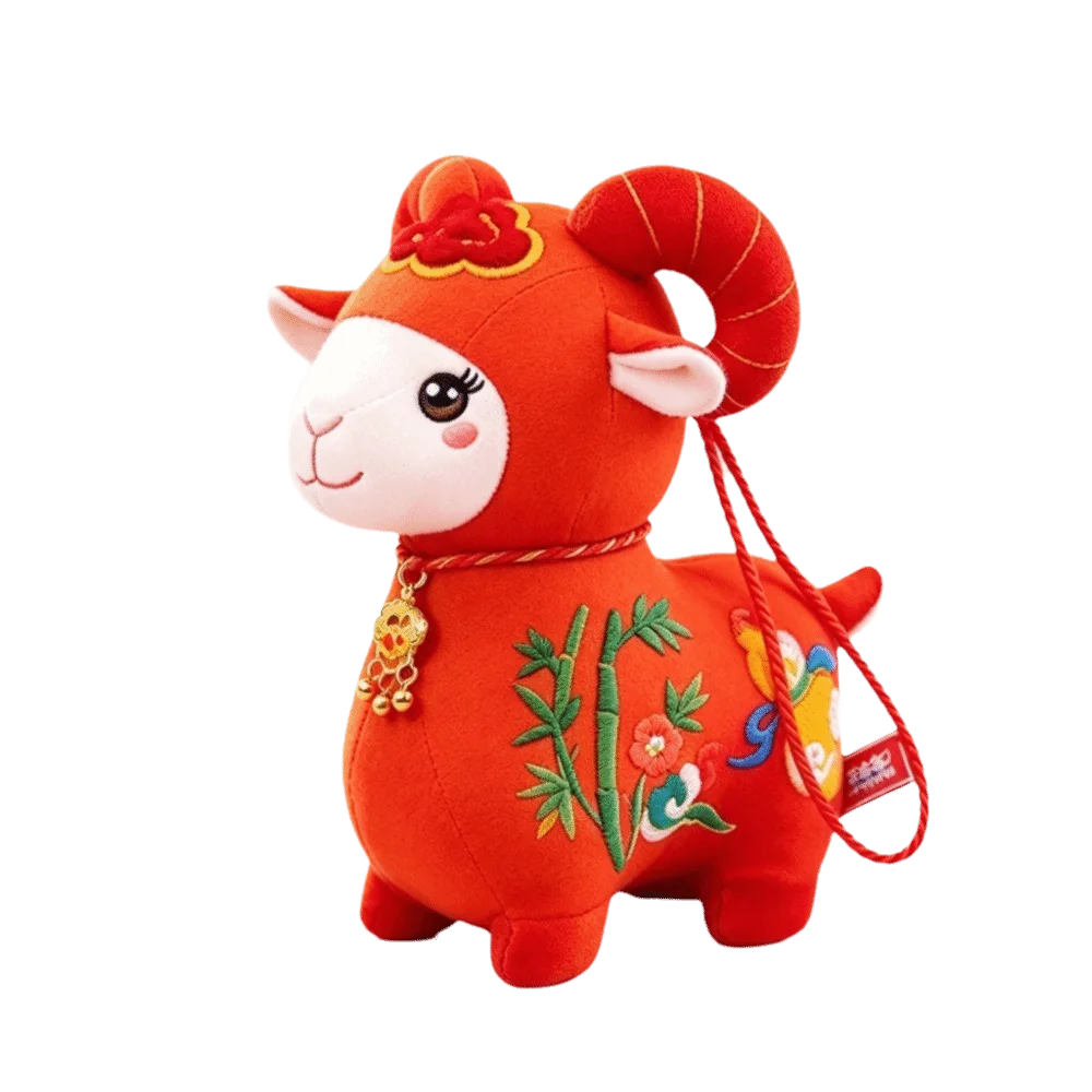 Zodiac Soft New Year Stuffed Animal Multi-color Multi-size Plush Toy Polyester Cuddly Mascot Doll Home