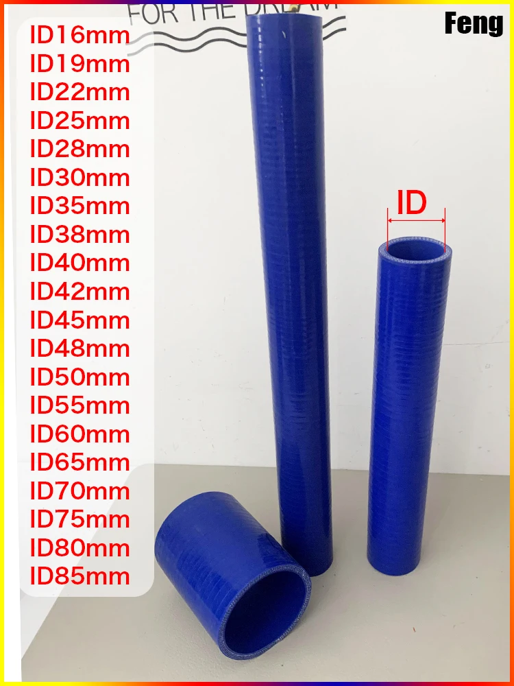 

ID16-85mm Length 10cm Straight Silicone Intercooler Tube Pipe Coolant Hose High Temperature High Pressure Turbo Send 2 Clamps