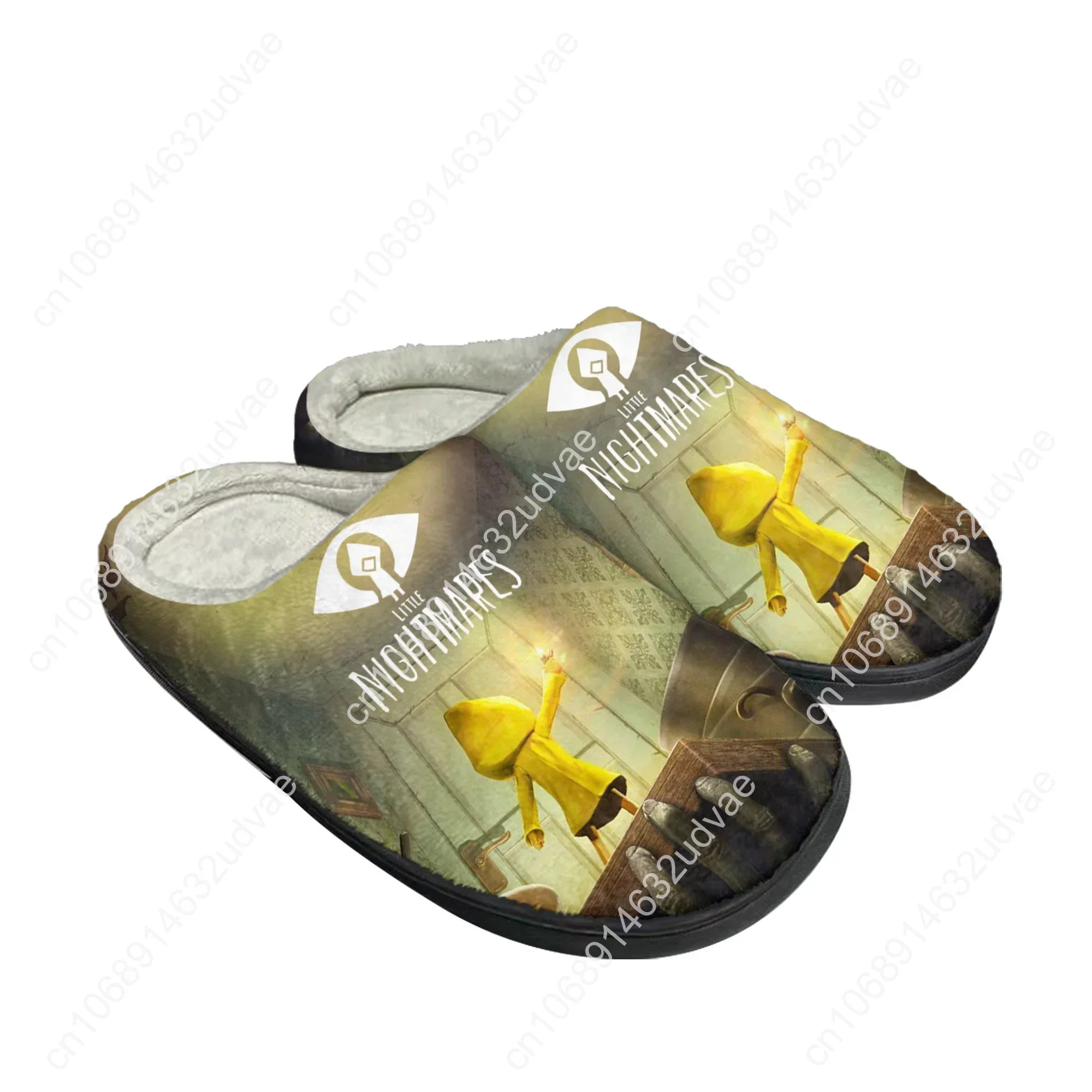 Little Nightmares Hot Game Cartoon Home Cotton Custom Slippers Sandals Plush Casual Keep Warm Shoes Mens Womens Thermal Slipper