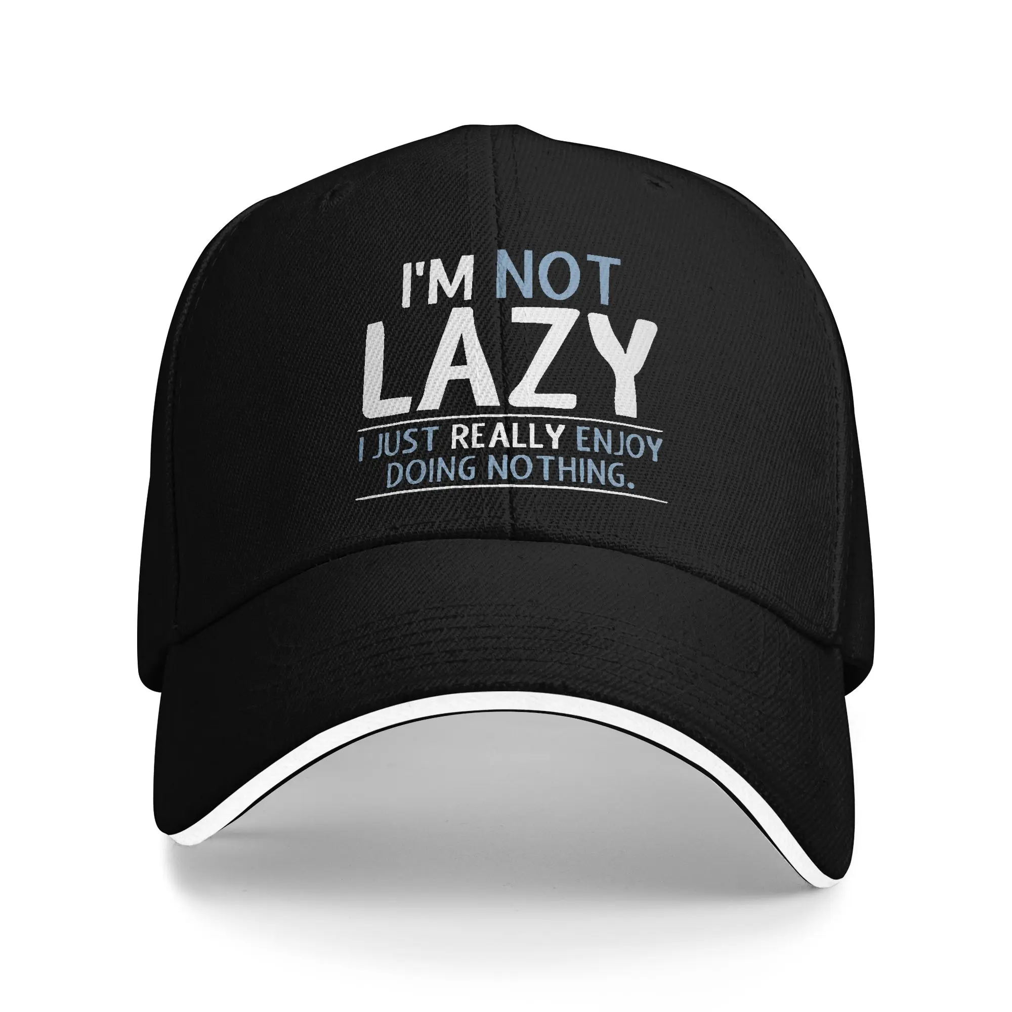I'm Not Lazy I Just Really Enjoy Doing Nothing Cap For Men Women Fashion Baseball Cap  Trucker Hat Golf Headewear Adjustable Fit