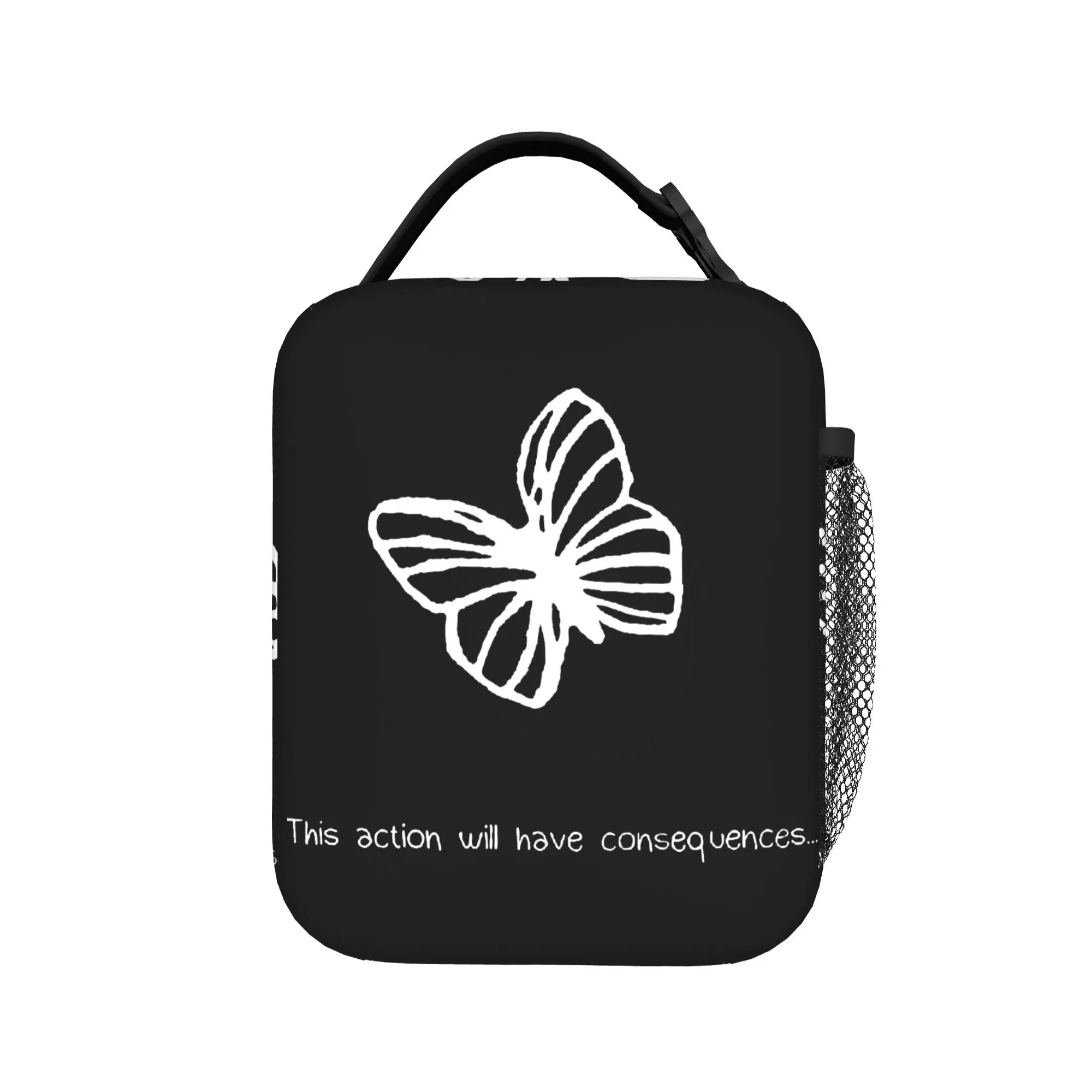This Action Will Have Consequences Insulated Lunch Bags High Capacity Life is Strange Reusable Cooler Bag Lunch Box Tote College