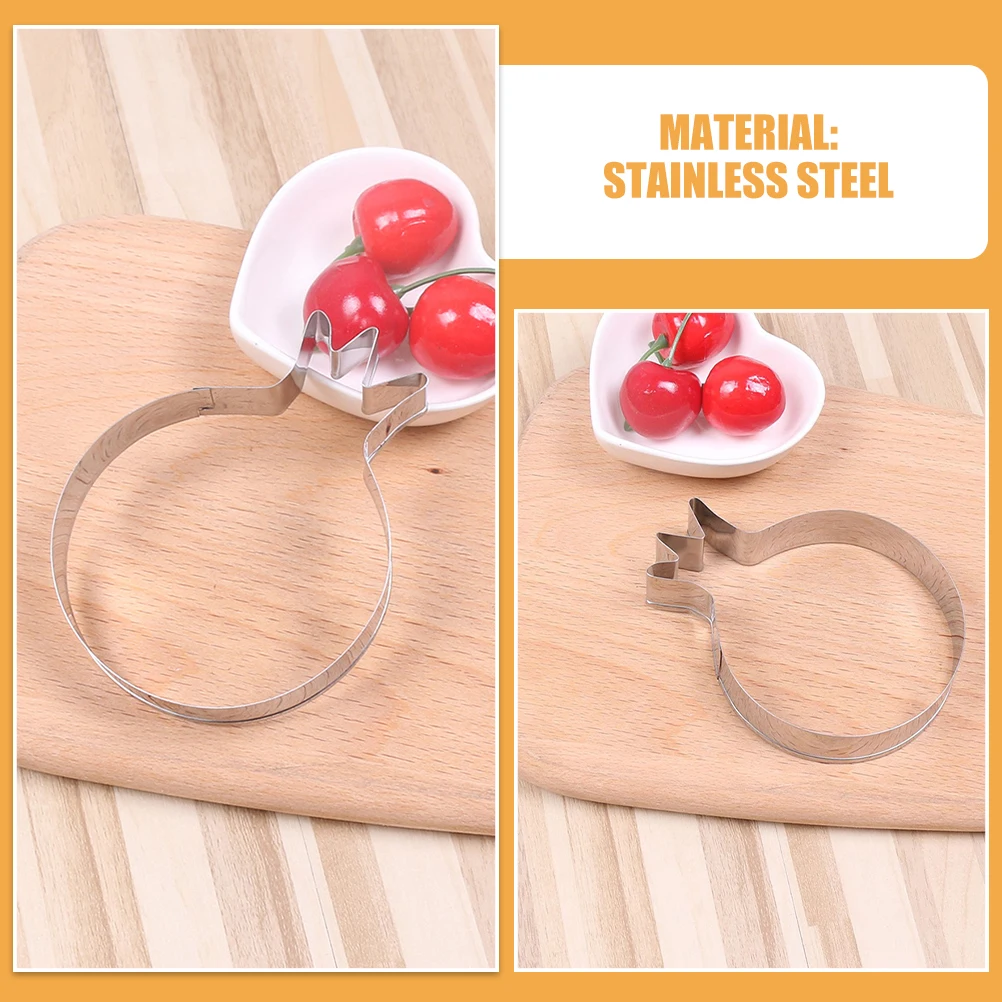 5 قطعة على شكل رمان قاطعة البسكوت الفولاذ المقاوم للصدأ قالب الخبز كعكة البسكويت فندان القاطع المطبخ الحلوى ختم أداة