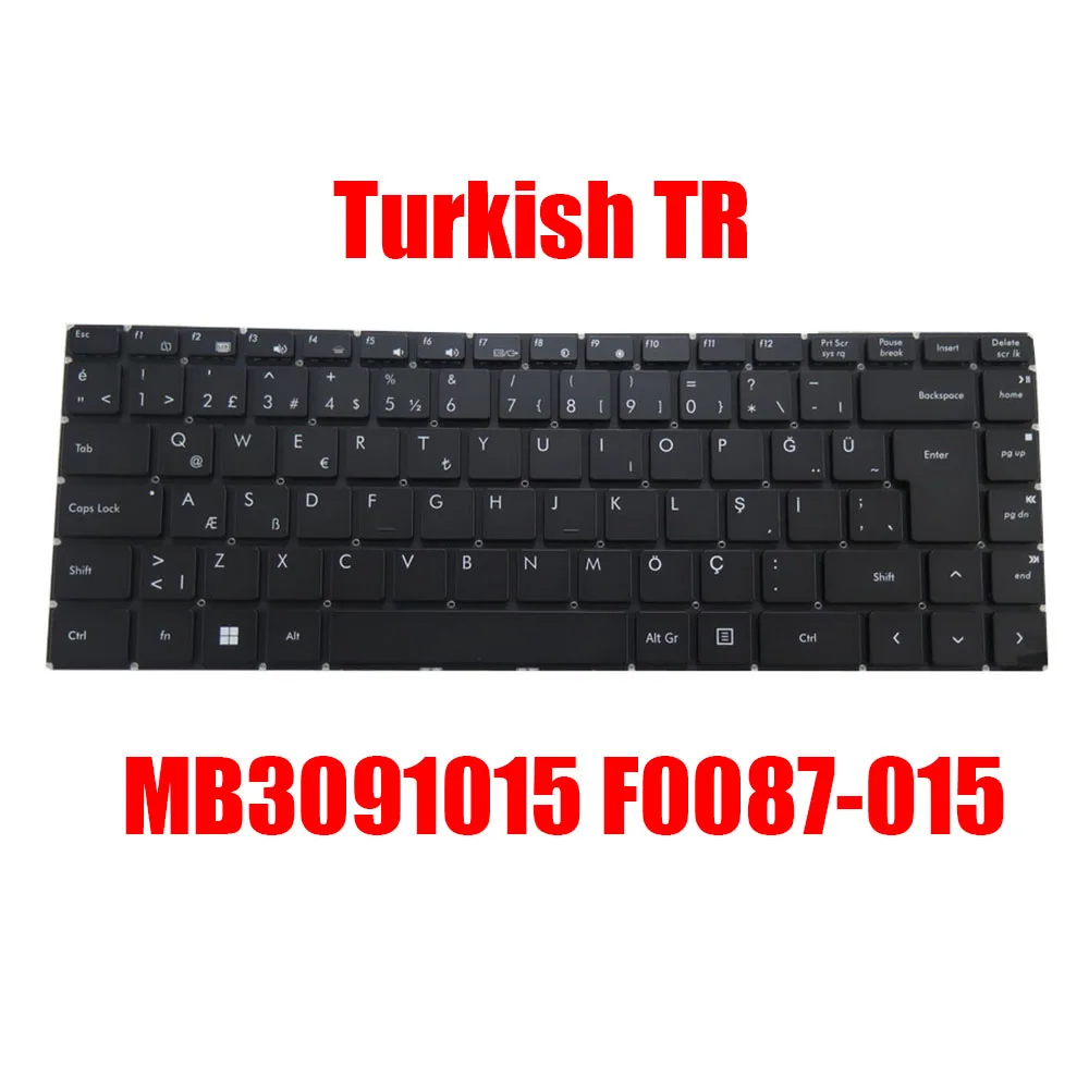 

Laptop Keyboard For MB3091015 F0087-015 Black Turkish TR With Backlit