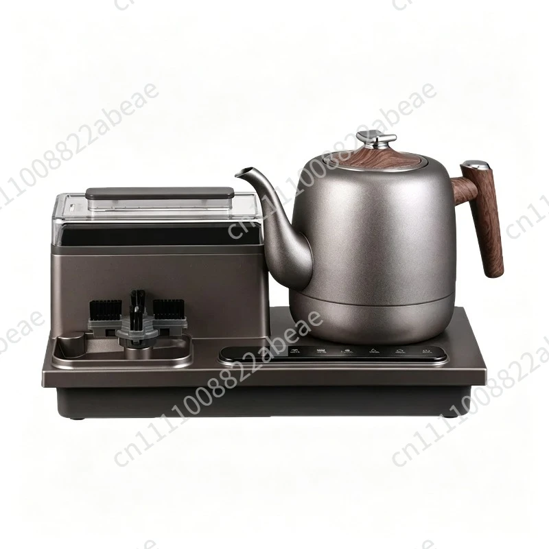 Pure Titanium Electric Tea Stove with Automatic Water Supply, Integrated Kettle and Cup Washer Tea Table Brewing System