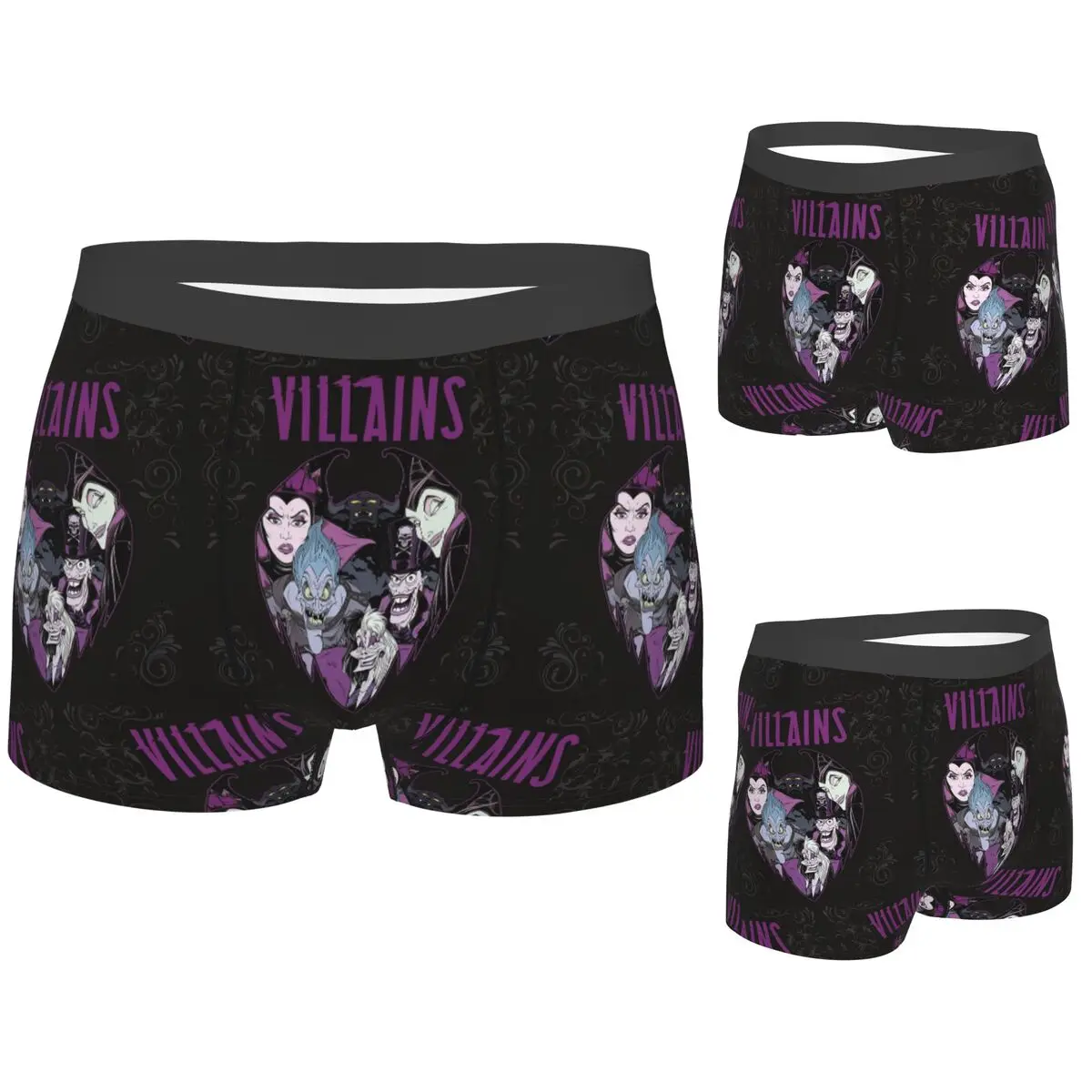 

Boxer Underpants Shorts Villains Bad Witches Club Group Panties Men's Soft Underwear for Homme Man Boyfriend Gift