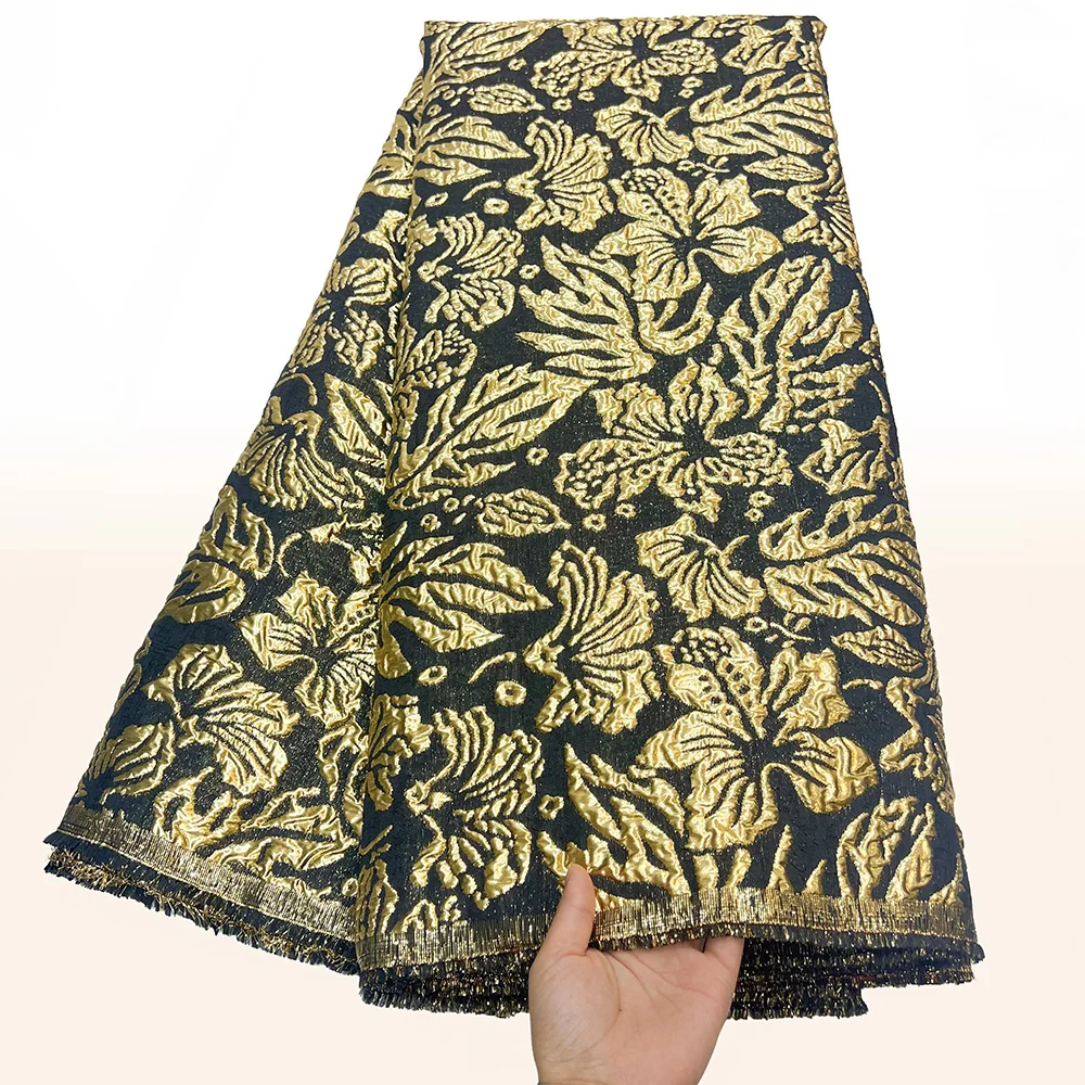 brocade-jacquard-lace-fabrics-5yards-2025-high-quality-french-gilded-lace-for-women-wedding-party-dresses