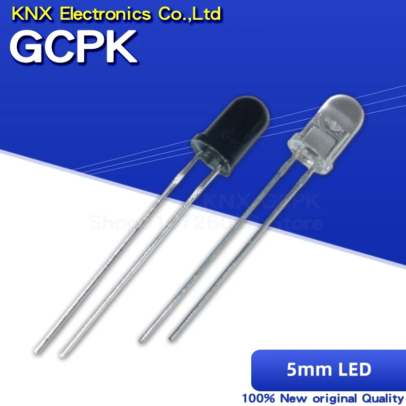 10pcs=5pairs 5mm 940nm LEDs 5pcs infrared emitter and 5pcs IR receiver diodes LED