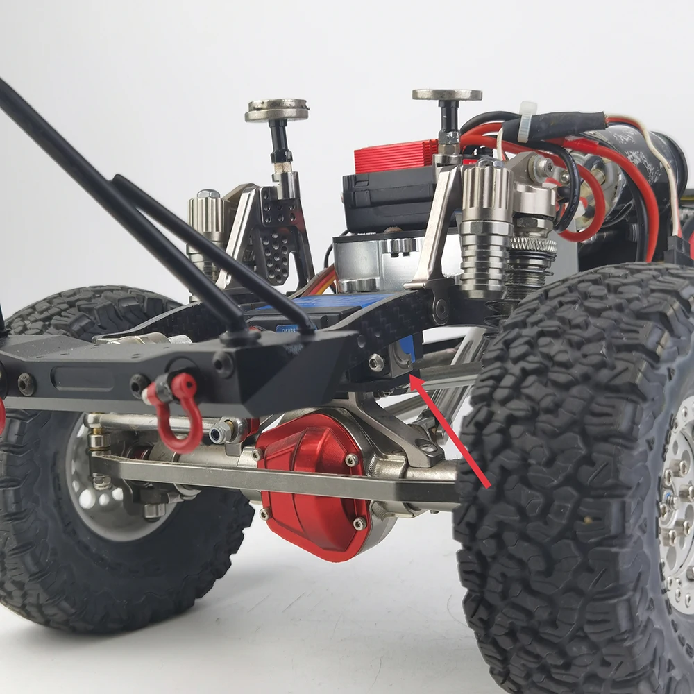 YEAHRUN-soporte de montaje en Servo de aluminio para Axial SCX10 90047 Wrangler 1/10 RC Crawler Car Truck, piezas de repuesto, accesorios, 2 piezas