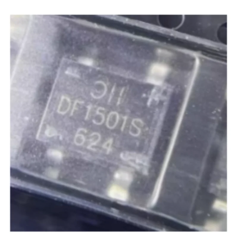 10PCS DF1501S‑T Original New Single‑Phase Bridge Rectifier DF‑S SMD 1.5A 100V 50A Surge Current AC‑DC Power Rectifier Electronic