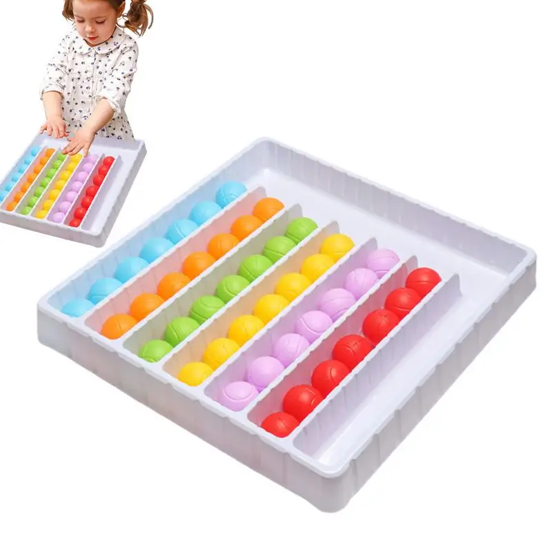 

Color Sorting Ball Game Colorful Balls Sensory Puzzle Interactive Board Game For Sensory Development For Kindergarten Boys Girls