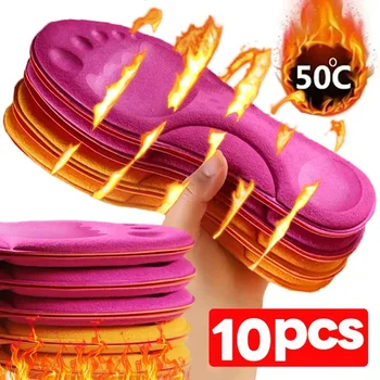 10/4/2 adet kış kendinden ısıtmalı tabanlık termal kalınlaşmak kaymaz masaj hafızalı köpük ayakkabı pedleri koşu ayakkabıları pedleri erkekler kadınlar için