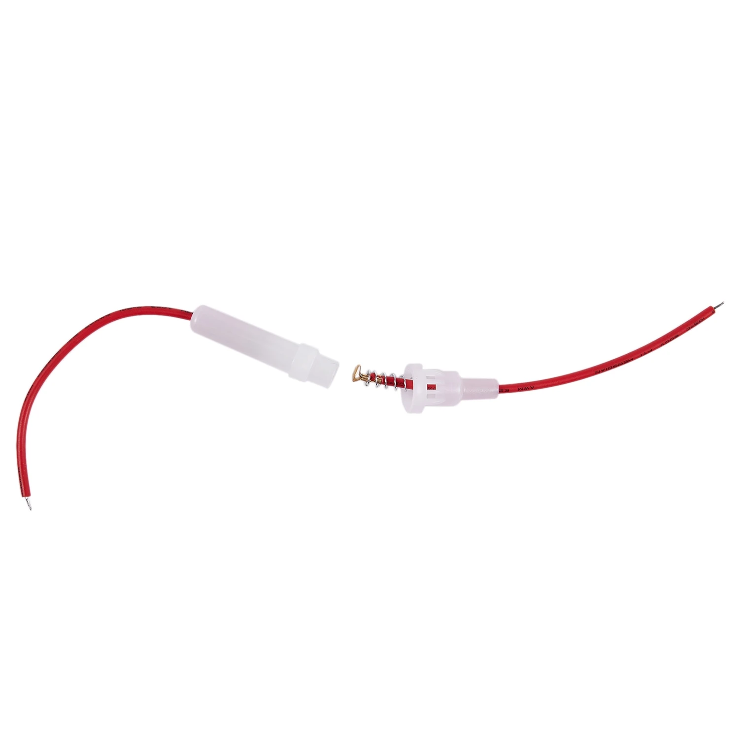 SCLS Red Wire White Type Cap Inline 6mm x 30mm Tube Fuse Holder 5Pcs