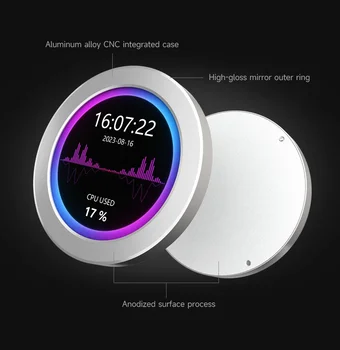 CPU冷却スクリーン,PC内部メモリ,デスクトップ,音楽,rgb,2.1インチ,2.8インチ,3.4インチ,4インチ