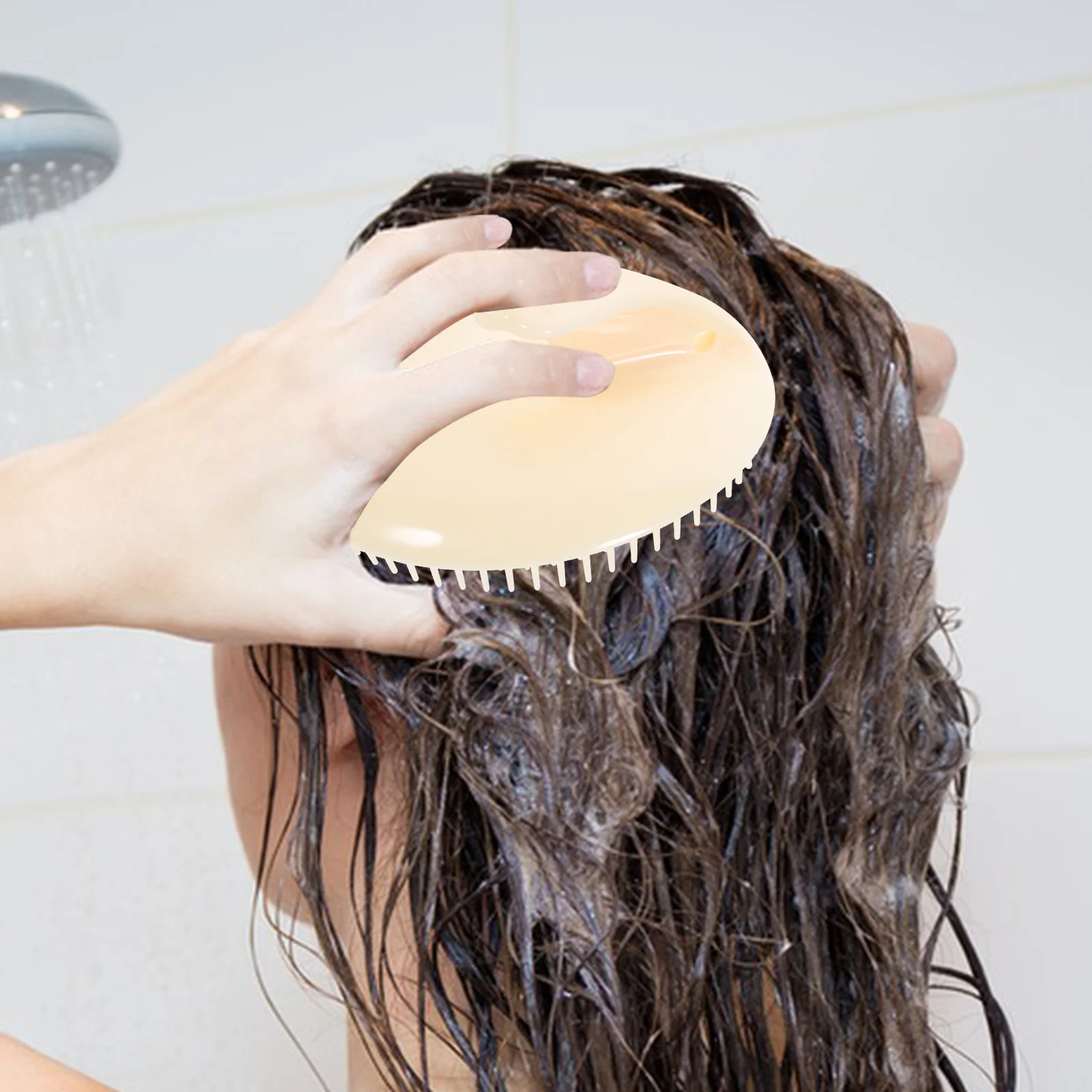 

2 Pcs Washing Comb Shampoo Brush Detangle Hair Scalp Massagers Head Scrubber for