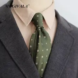 MUGIVALA Brand 7.5cm Neck Tie  Men Versatile Green Mori Tie Polyester Causal Tie For Men Spring Floral Tie