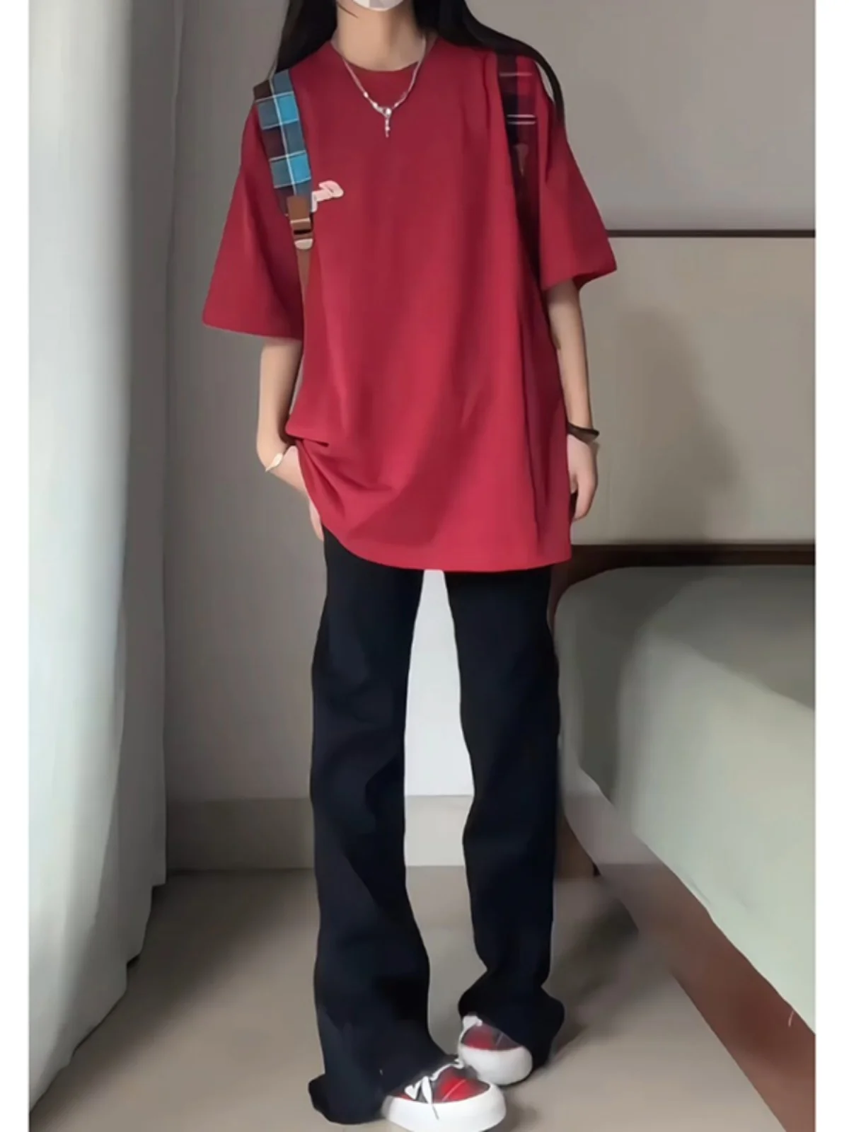 

Мужские летние тонкие джинсы Bla Slim Fit с прямыми штанинами, в американском стиле High Street Vibe, с расклешенными манжетами, модные, для подростков, из полиэстера