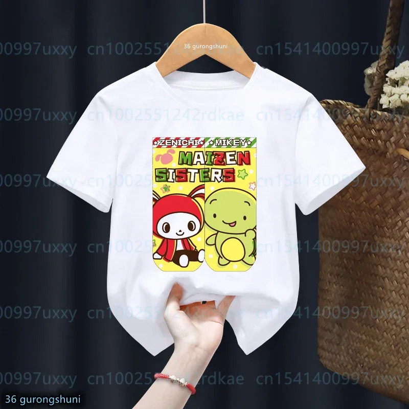 

Cool T-Shirt For Boys/Girls Animation Jj Mikey Cartoon Print Mikey Kids T-Shirt Fashion Trend Boys /Girls Young Children Tshirts