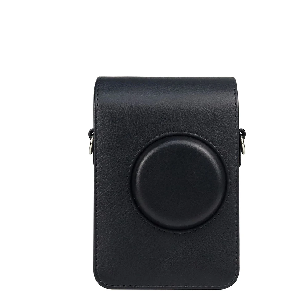 Camera Bag For Fujifilm Instax Mini EVO Instant Film Camera Case PU Leather Soft Silicone Cover Bag with Shoulder Strap