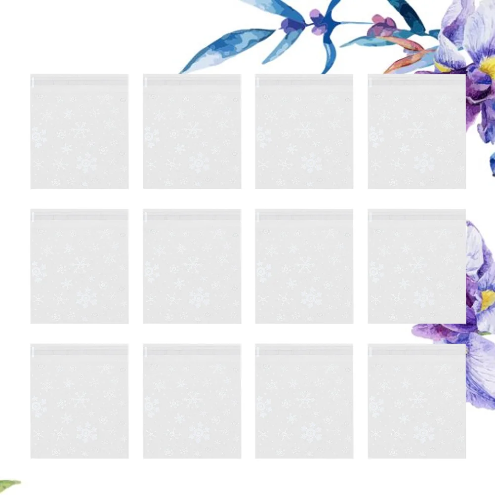 

200Pcs Transparent Self-Sealing Food Bags Food Storage Baking Plastic Bags for Bread Candy Cookies Cake Packaging Pouch