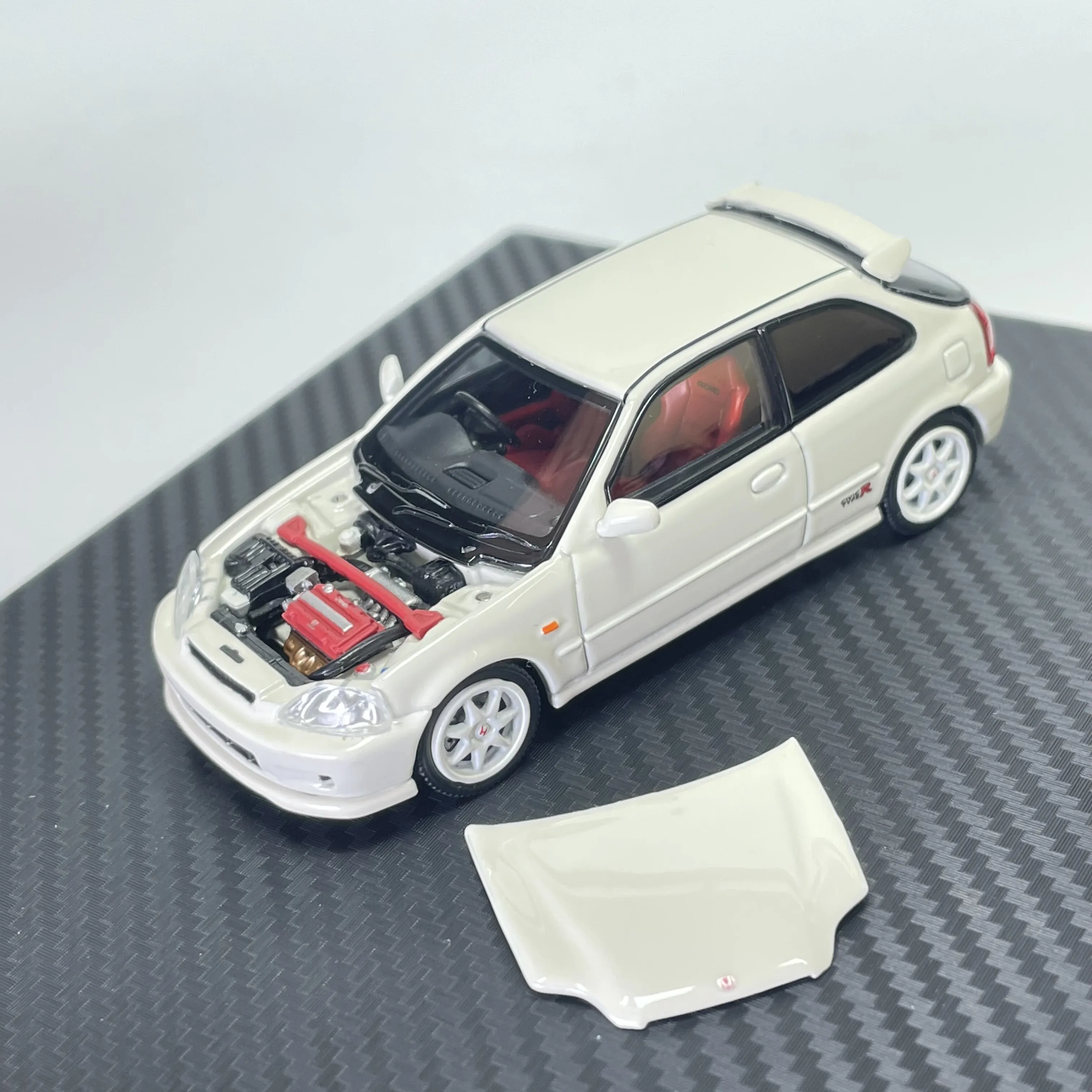 In Stock 1: 64EK9 with 1.18 engine B16B kit - alloy die-cast miniature automotive model for Beijing exhibition - creative deco