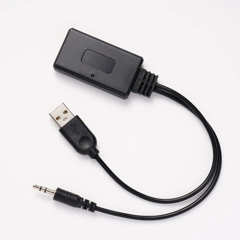 Universal Car Wireless Bluetooth-compatible Receiver USB 3.5mm Aux Media Bluetooth Music Player Audio Cable Adapter