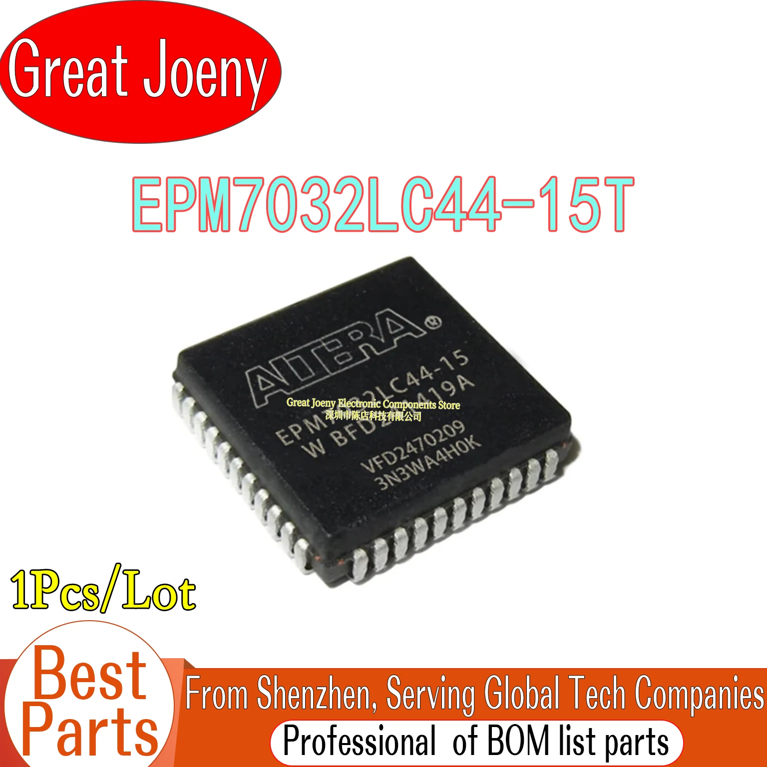 

100% New EPM7032LC44 EPM7032LC44-15T IC Chipset PLCC-44