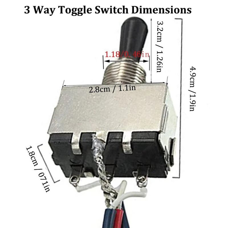 Guitar Tuner Conversion Bushings Adapter Ferrules Nickel Plating & Lp Electric Guitar Pickups Wiring Harness Kit