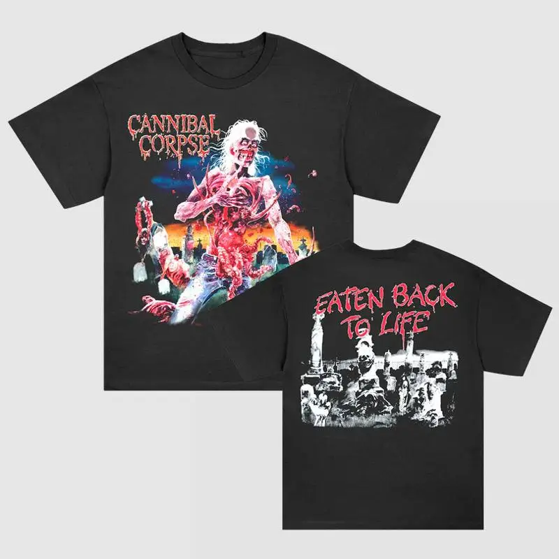 تي شيرت Cannibal Corpse Eaten Back To Life للبالغين من القطن RI_091 #1