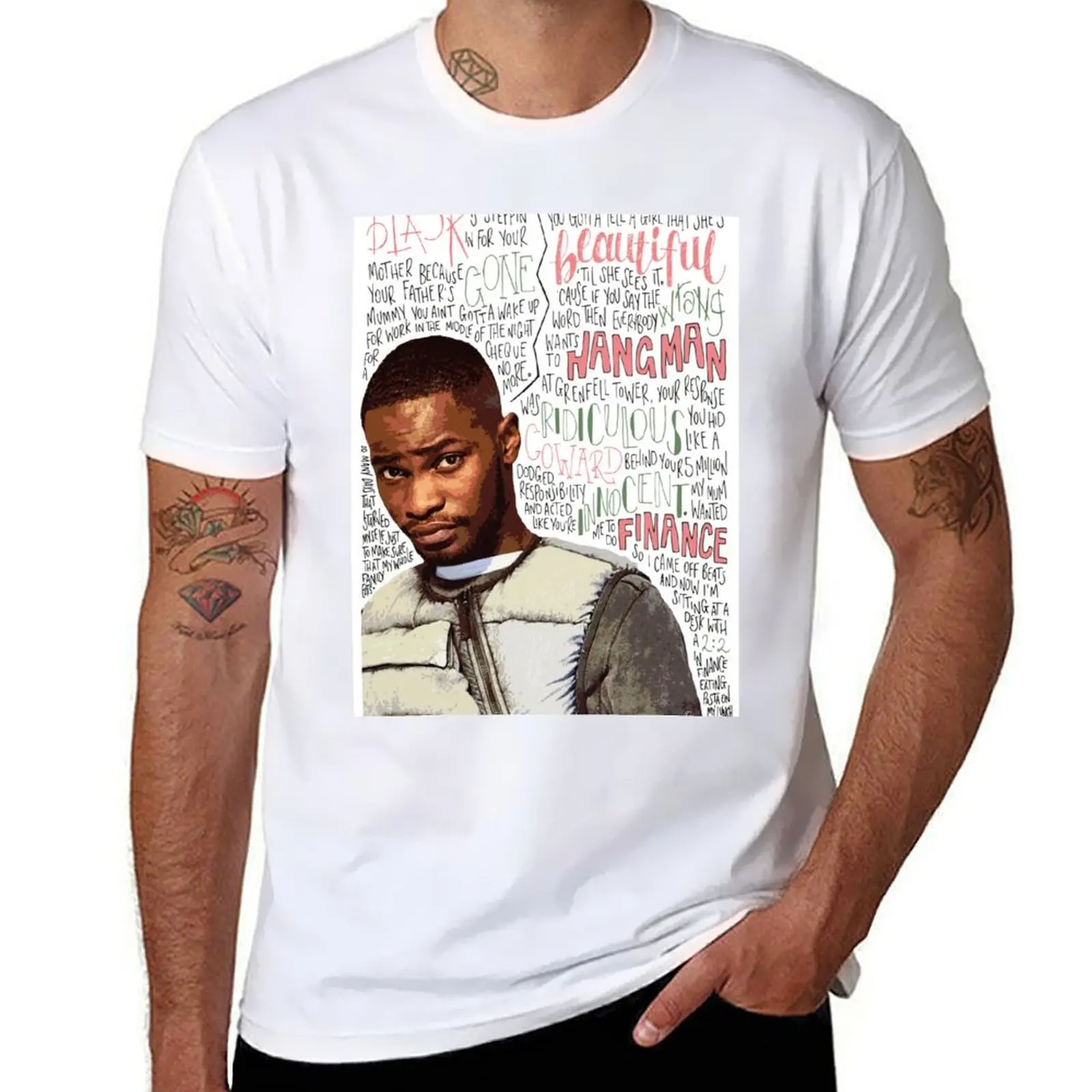 

Dave the rapper T-Shirt men t shirt cotton 100% man t shirt designer T-Shirt