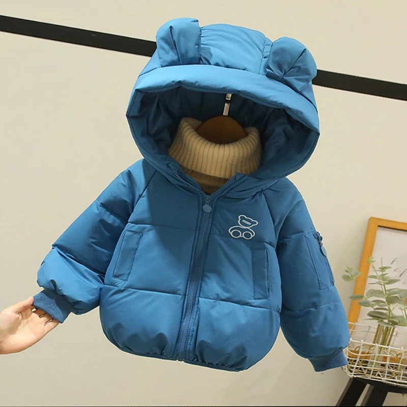 Winter Children Girls And Boys Down Jacket Hooded Jacket Baby Cartoon Children Clothes Boys Girls Warm Winter Down Coats Thicken image 6