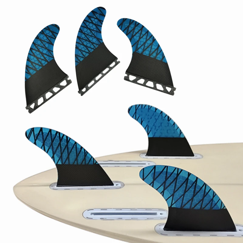 

UPSURF FUTURE FINS-High Performance Fiberglass Surfboard Fins, Single Tabs, Surfing Thruster, Surf Fins Stabilizer, M, L