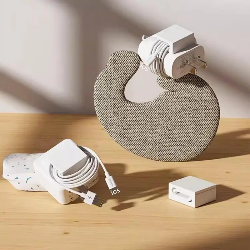 Charger Organizer Adhesive Cable Holder 2PCS Charger Block Cable Desktop Cable Organizer Portable Multifunctional Adhesive